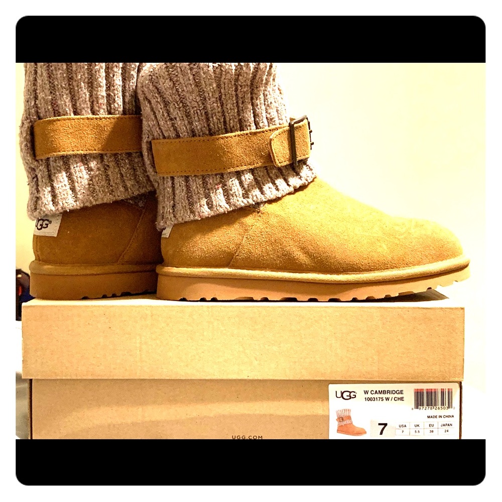 UGG Cambridge Chestnut boots, size 7. Worn once